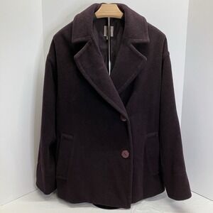 J. Jill Rich Plum Pea Coat